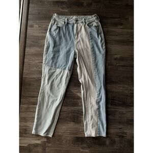Pac Sun Mom Jeans Size 28 Patchwork Style
